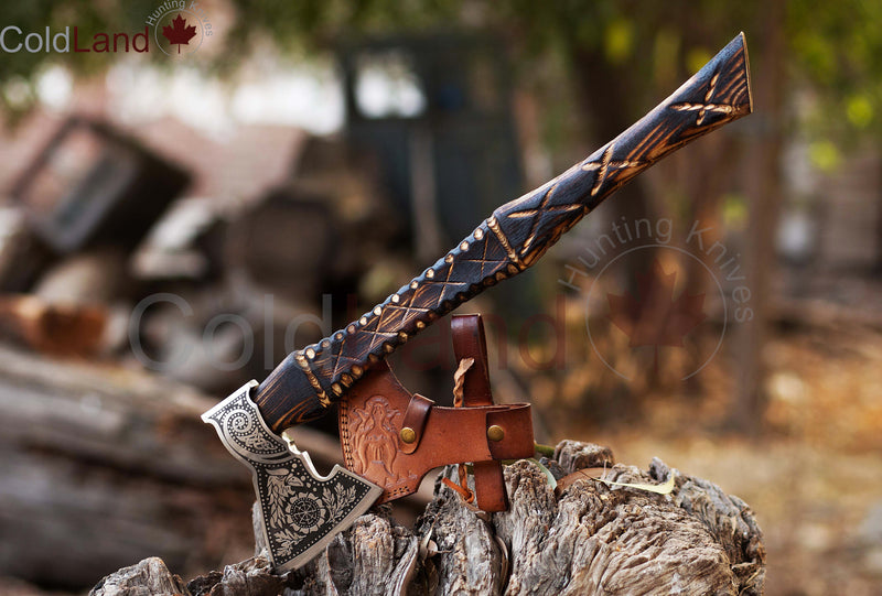 Carbon Steel Carnage: ARSAXE22Camping Axe for the Ultimate Outdoor Adventure