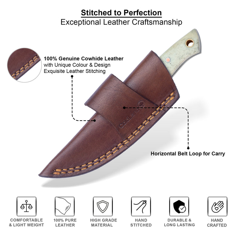ColdLand Hand-Forged Damascus Skinner Hunting Knife NMK10