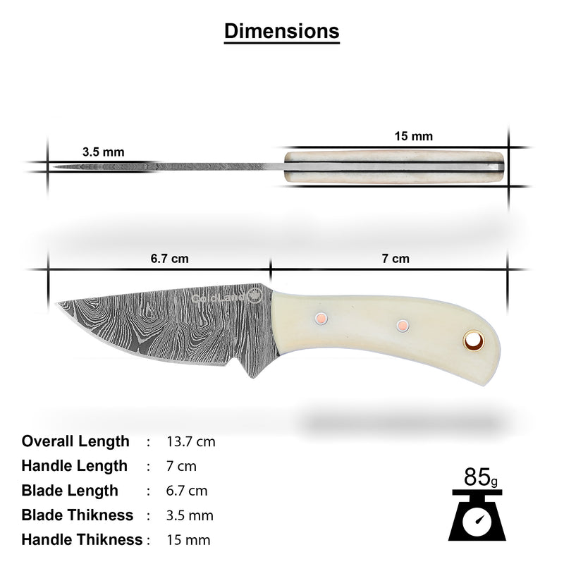 Premium Hand-Forged Skinner Hunting Knife by ColdLand Knives NMK11