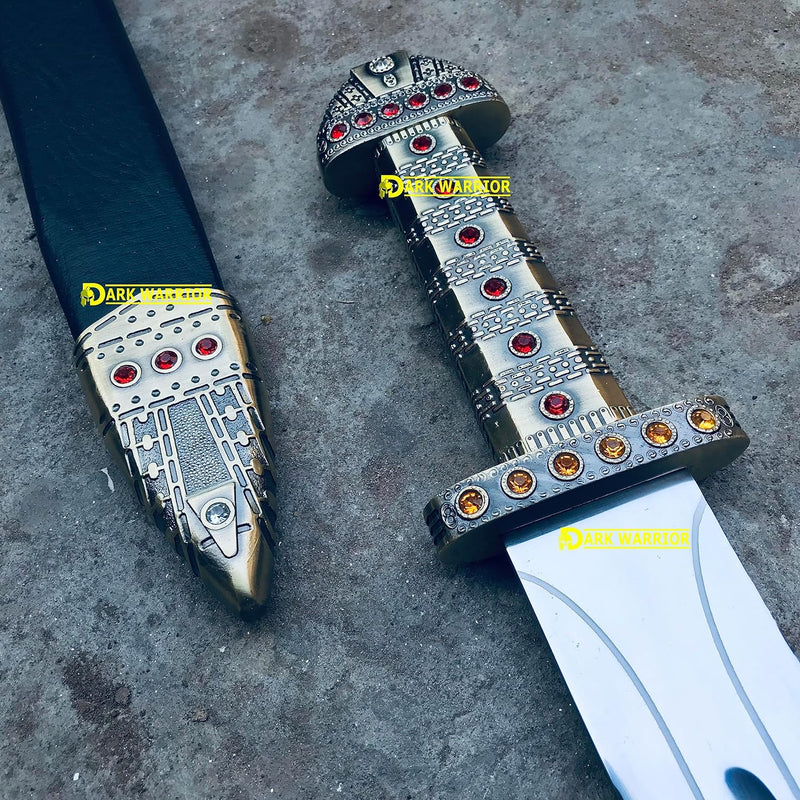 Ragnar Lothbrok Sword & Axe Set – Authentic Viking Sword of Kings Replica with Functional Battle Axe | Handmade Viking Weapon Gift Set SW103