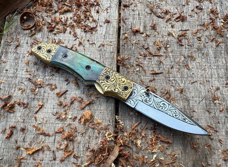 ColdLand Folding Pocket Knife J2 Steel – Handcrafted Elegance Meets Outdoor Utility - USFOL08
