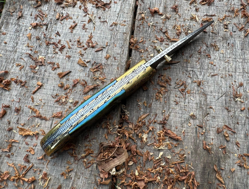 ColdLand Folding Pocket Knife J2 Steel – Handcrafted Elegance Meets Outdoor Utility - USFOL08