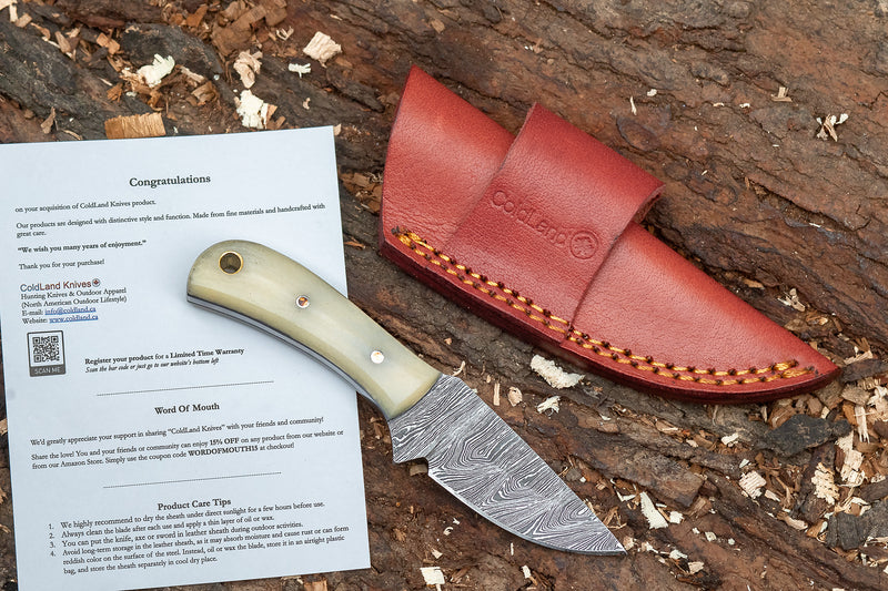 Premium Hand-Forged Skinner Hunting Knife by ColdLand Knives NMK11