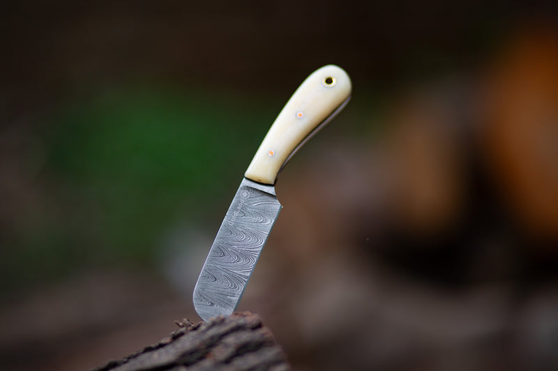 ColdLand Damascus Cowboy Knife – Hand-Forged Precision for the Outdoors NMK09