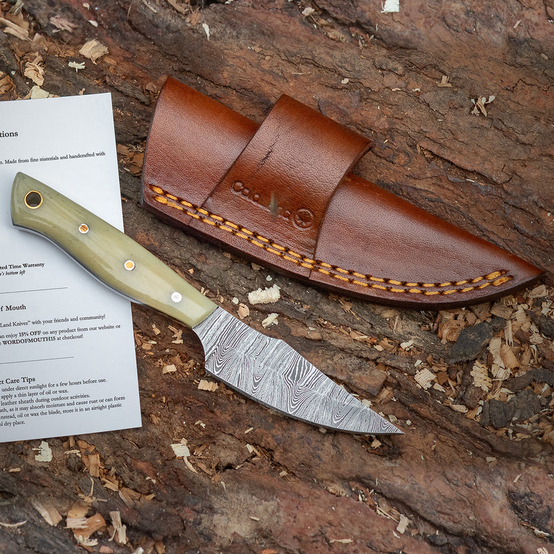 ColdLand Hand-Forged Damascus Skinner Hunting Knife NMK10