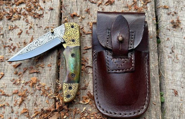 ColdLand Folding Pocket Knife J2 Steel – Handcrafted Elegance Meets Outdoor Utility - USFOL08
