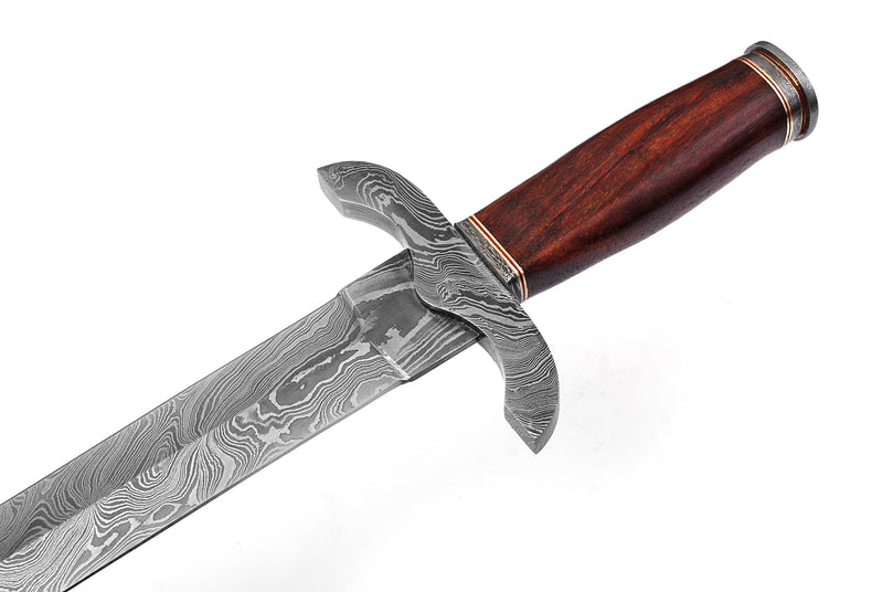 Hand Forged Sword Damascus Steel Viking Sword, Battle Ready Sword, Gift for Him, Wedding Gift for Husband, Anniversary Gift SK047