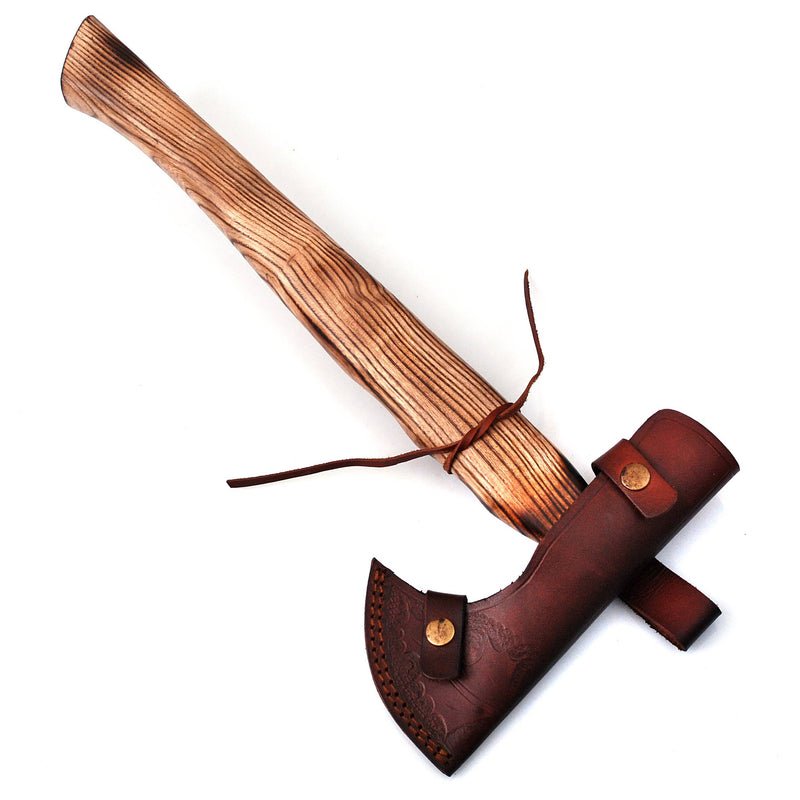 Viking Axe, Camping Axe, Hunting Axe, Carving Axe, Bearded, One-of-a-Kind,  Sharp Blade, Solid Wood, ARSAXE12 - ColdLand Knives