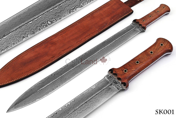 SK001 - Handcrafted Damascus Steel Viking Sword