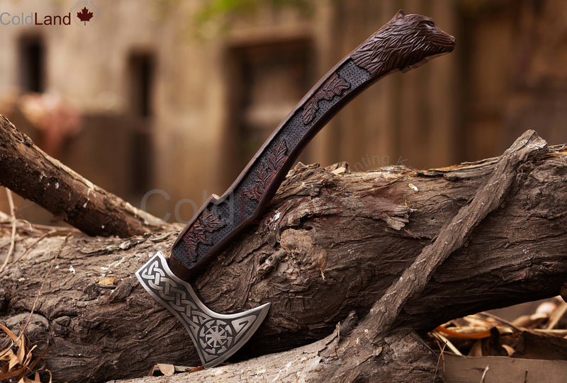 Customize Your Chopping Power with ARSAXE17 Carbon Steel Throwing Axe
