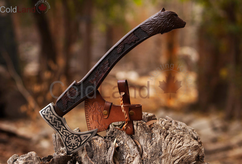 Customize Your Chopping Power with ARSAXE17 Carbon Steel Throwing Axe