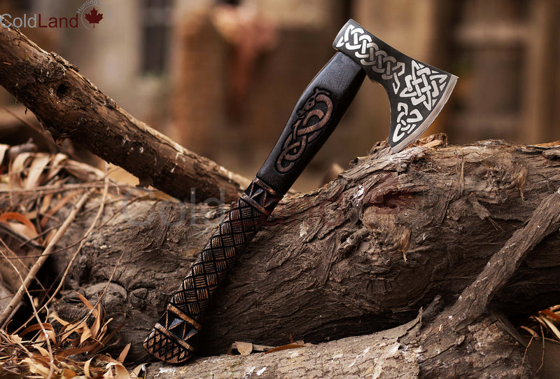 Customize Your Chopping Power with ARSAXE17 Carbon Steel Throwing Axe