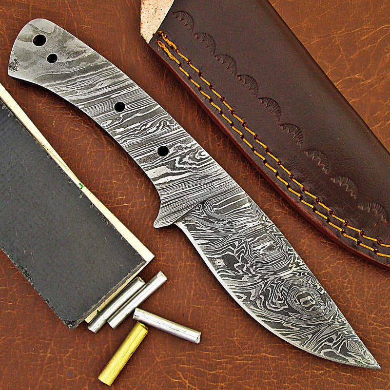 NB106 Damascus Knife Making Kit: Create Your Own Handcrafted Knife