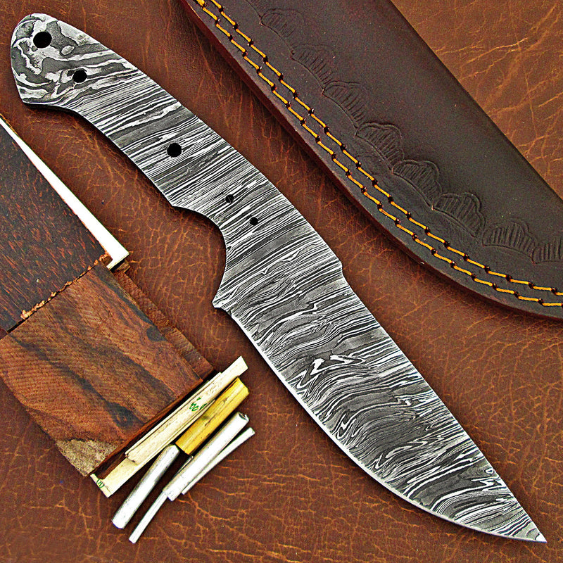 ColdLand's Damascus Knife Making Kit: Craft Your Own Handmade Knife with Ease - NB114
