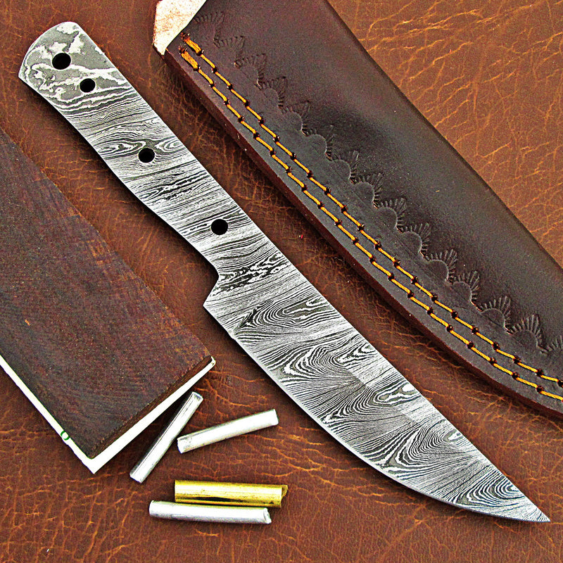 ColdLand's Damascus Knife Making Kit: Craft Your Own Handmade Knife with Ease -NB115
