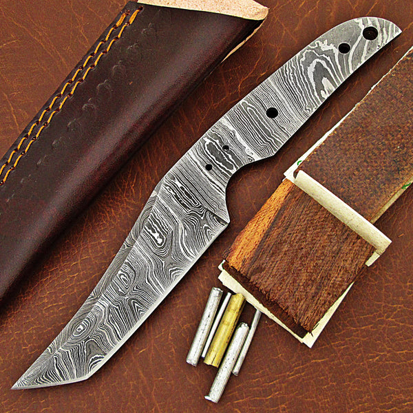 Damascus Tanto Knife Making Kit DIY NB117